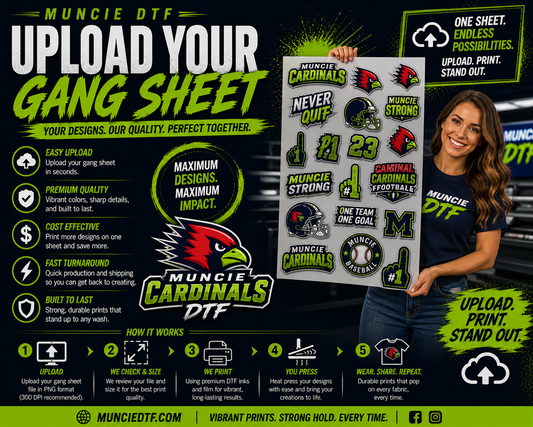 Upload Your Gang Sheet 22.5" Wide